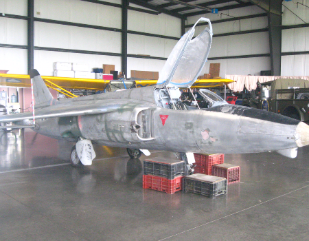 Side view of the Gnat in the museum